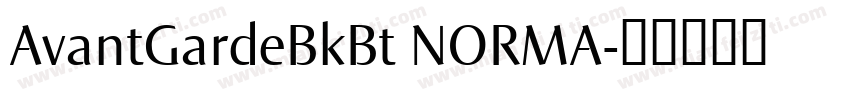 AvantGardeBkBt NORMA字体转换